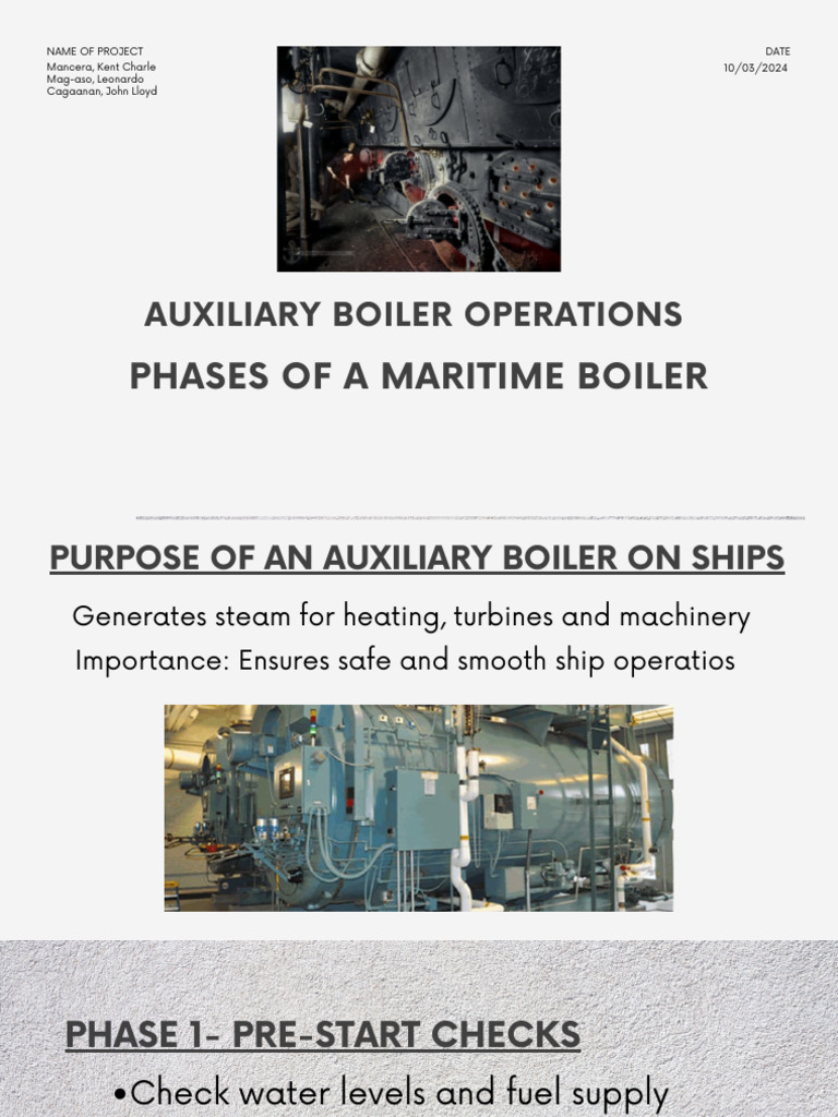 Auxiliary Boiler | PDF