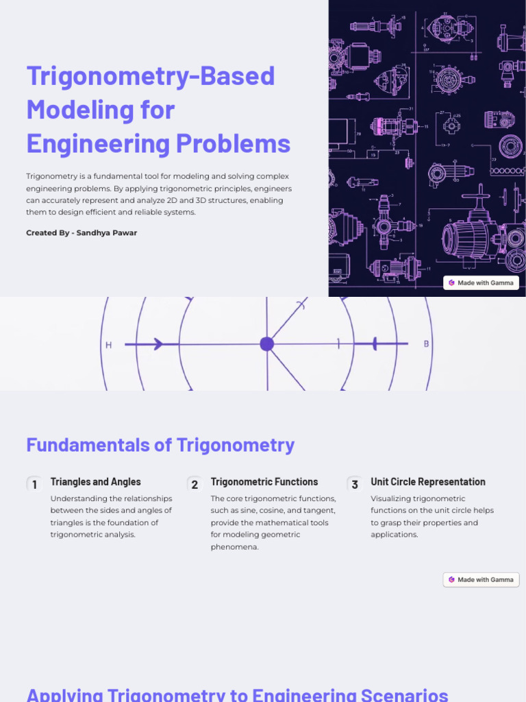 Trigonometry Based Modeling For Engineering Problems | PDF ...