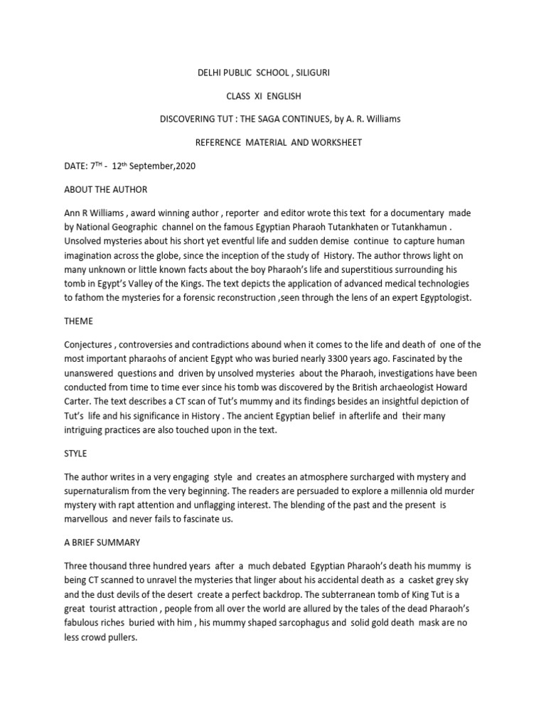 Discovering Tut Pdf