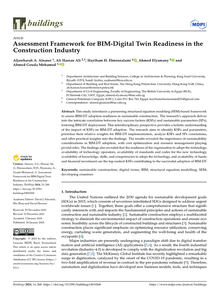 Assessment Framework For BIM-D | PDF | Building Information Modeling ...