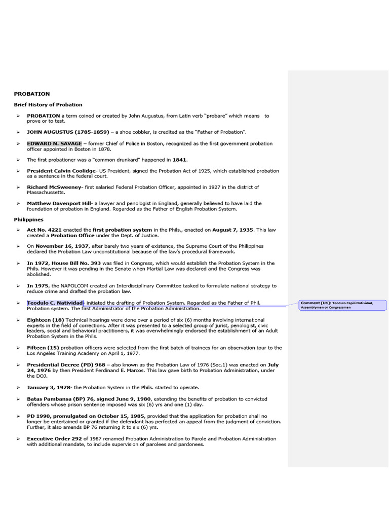 1 Probation Pdf Probation Presentence Investigation Report