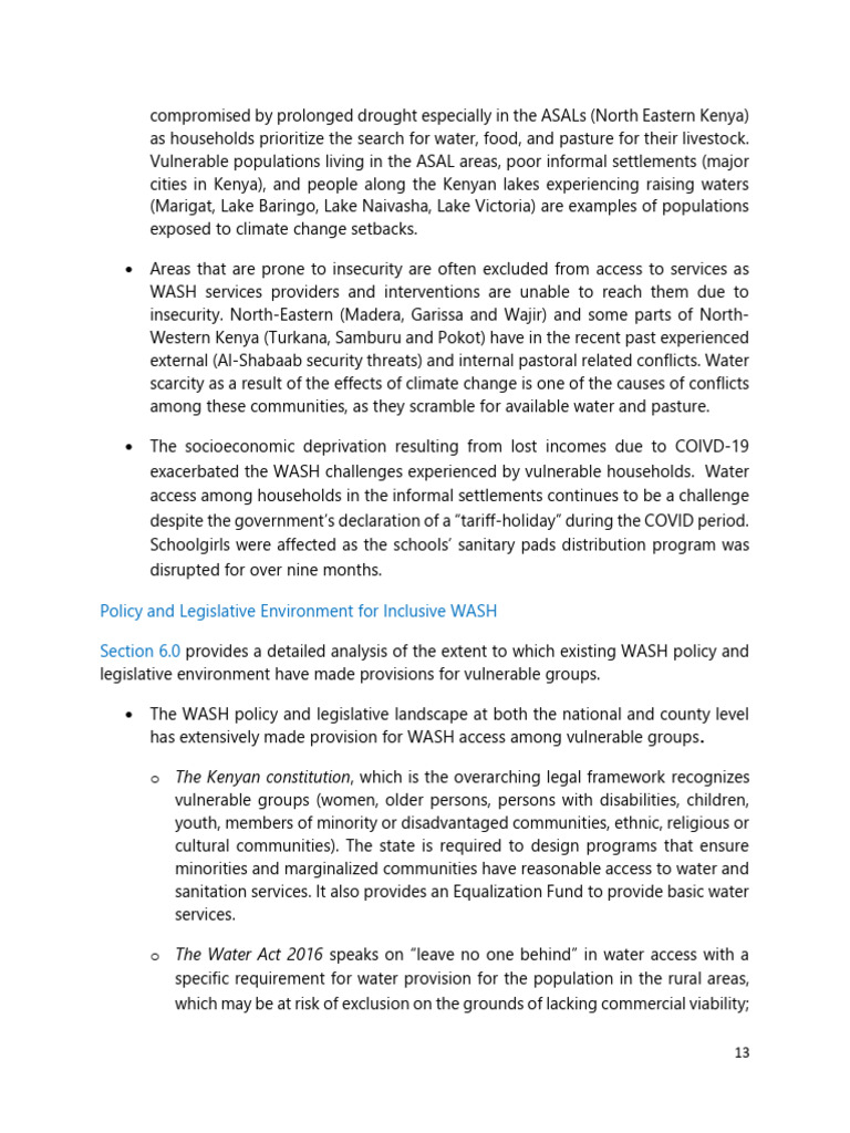 Wash vulnerability mapping in kenya 3 pdf wash sanitation