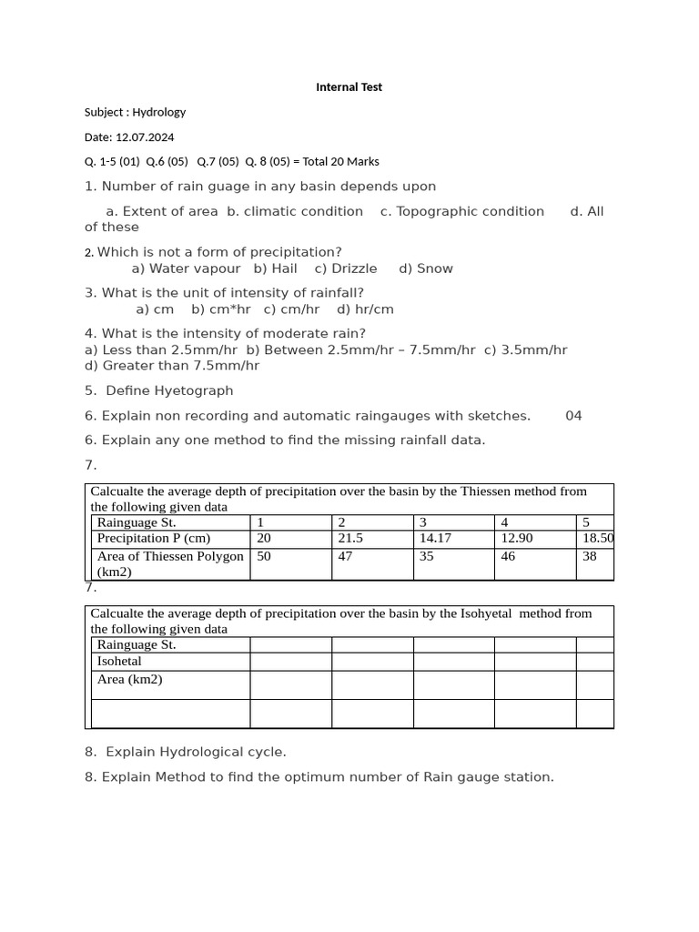 Hyd Test | PDF