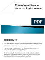 Mining Educational Data To Analyze Students' Performance