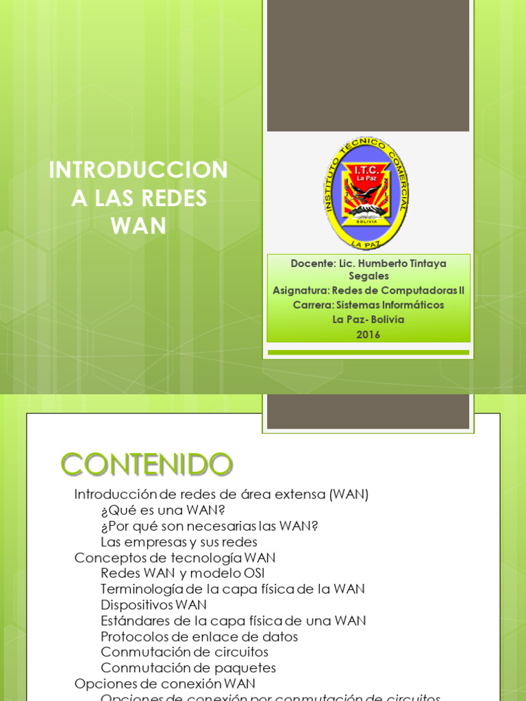 Introducción a las Redes WAN en Empresas | PDF | Red de área amplia ...
