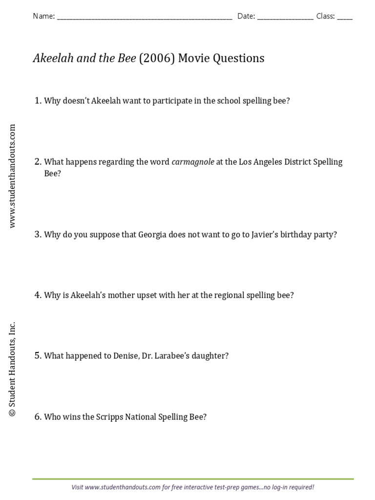 akeelah-and-the-bee-movie-questions-worksheet-pdf