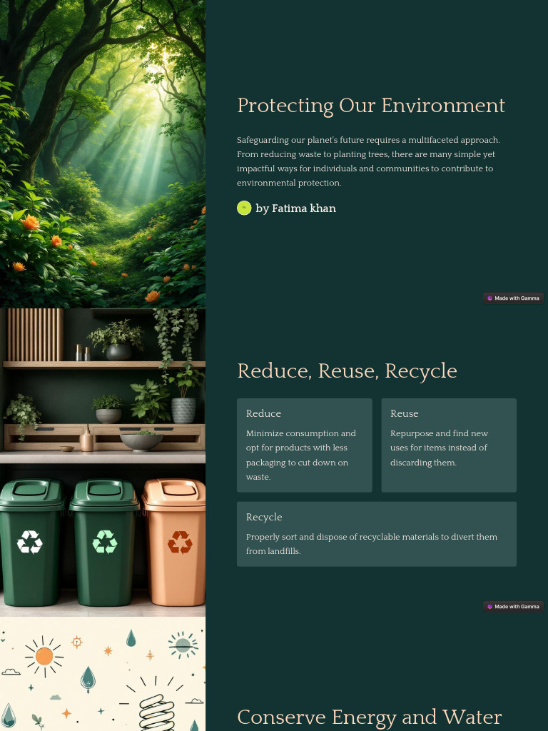 Environmental Protection Strategies | PDF | Science & Mathematics