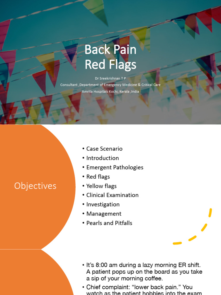 Red Flags Back Pain | PDF | Back Pain | Pain
