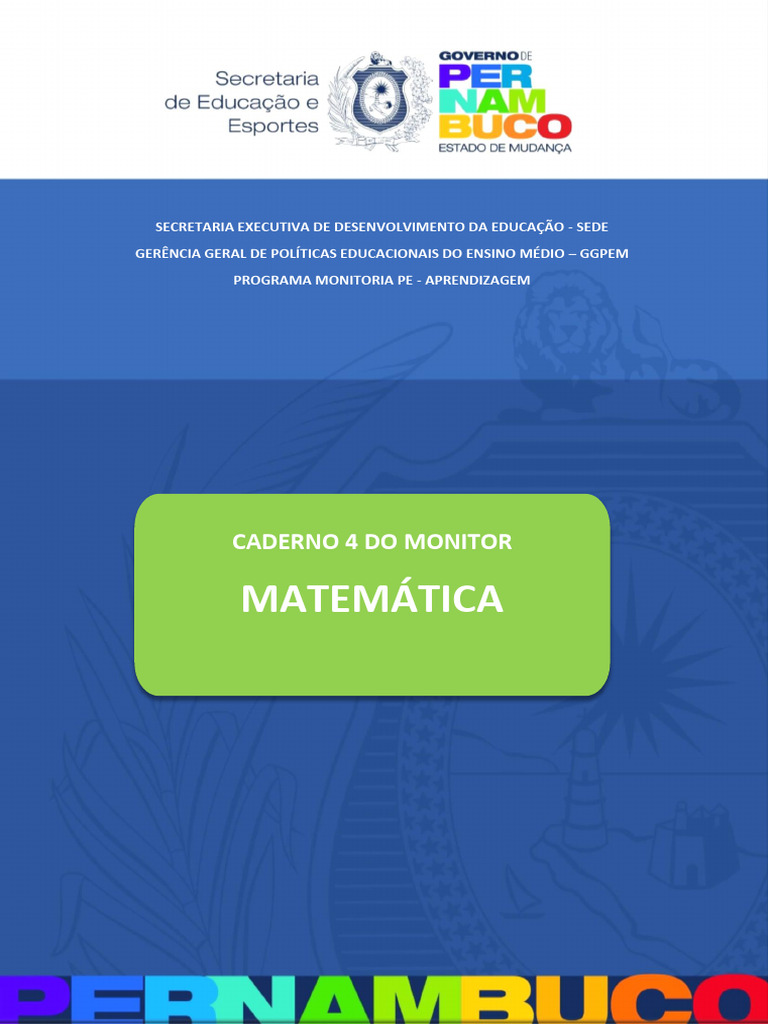 Caderno Monitor Mat Iv Bimestre | PDF | Trigonometria