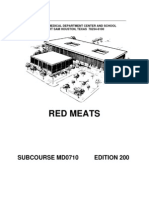 US Army Medical Course MD0710-200 - Red Meats