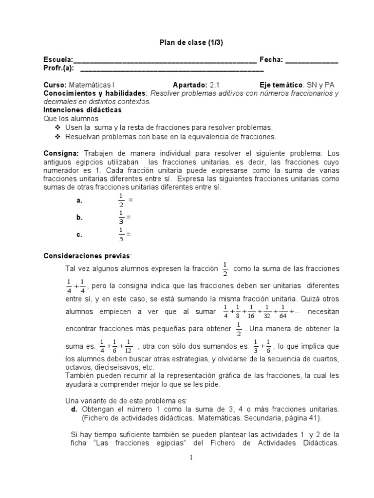 B2a1 Fraccion Matematicas Matematica Elemental Free 30 Day
