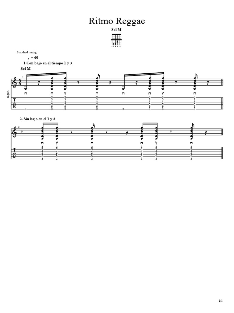 Ritmo Reggae Mano Derecha Pdf