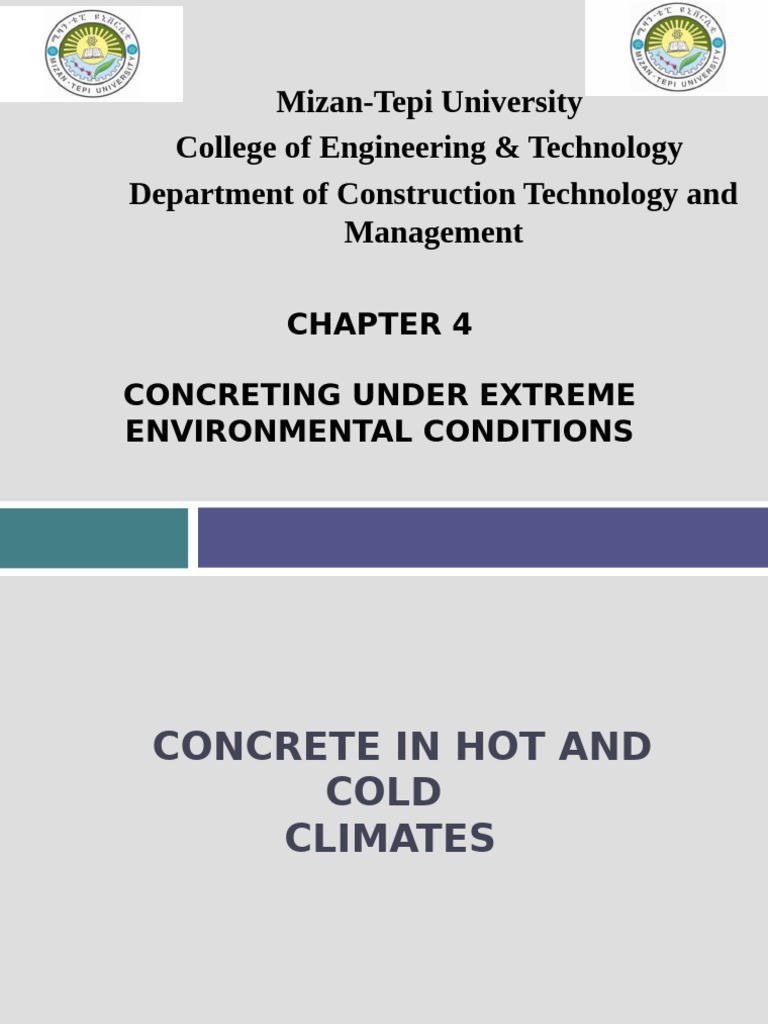Chapter 4 Hot and Cold Weather Concrete | PDF | Concrete | Humidity