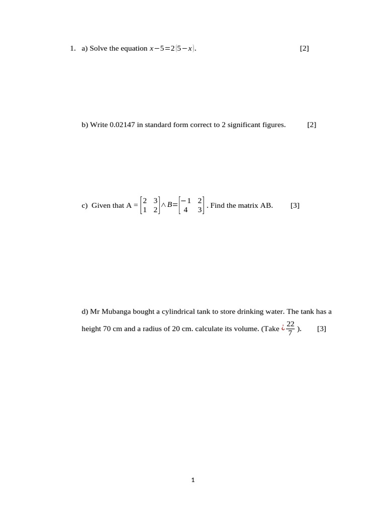 Grade 9 Mock Mathematics - 2018 | PDF | Triangle | Mathematics