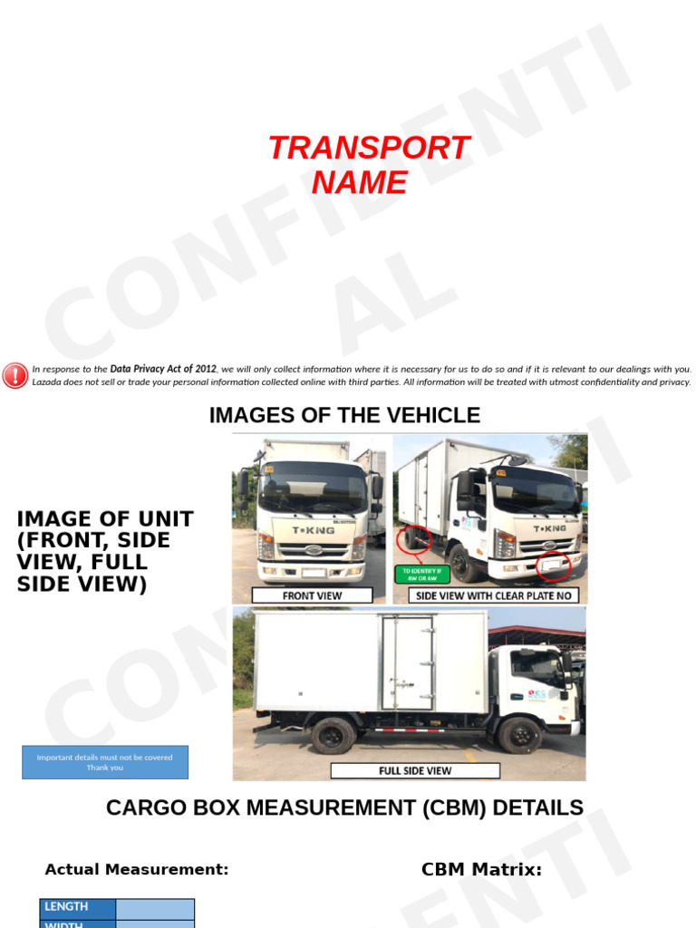 Vehicle Driver and Helper Requirements | PDF