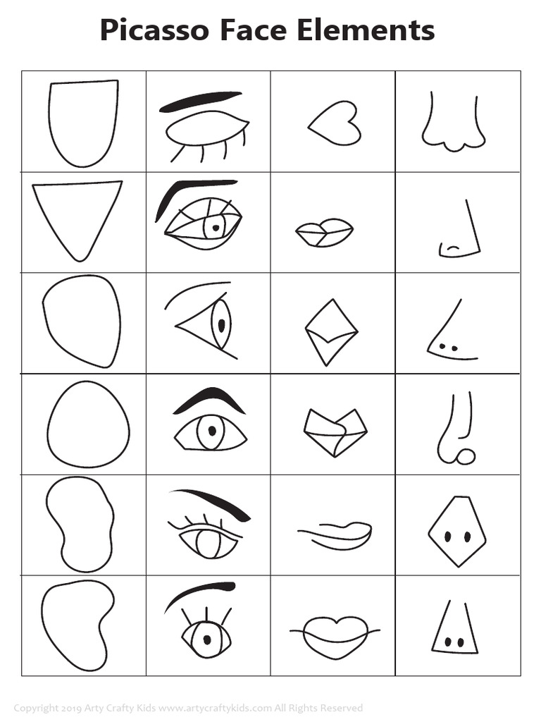 Picasso Face Elements Complete Guide BW A99ea0f1 94d5 45af A7f2 ...