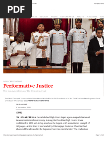 Performative Justice 