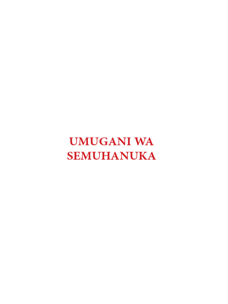 Umugani Wa Semuhanuka | PDF