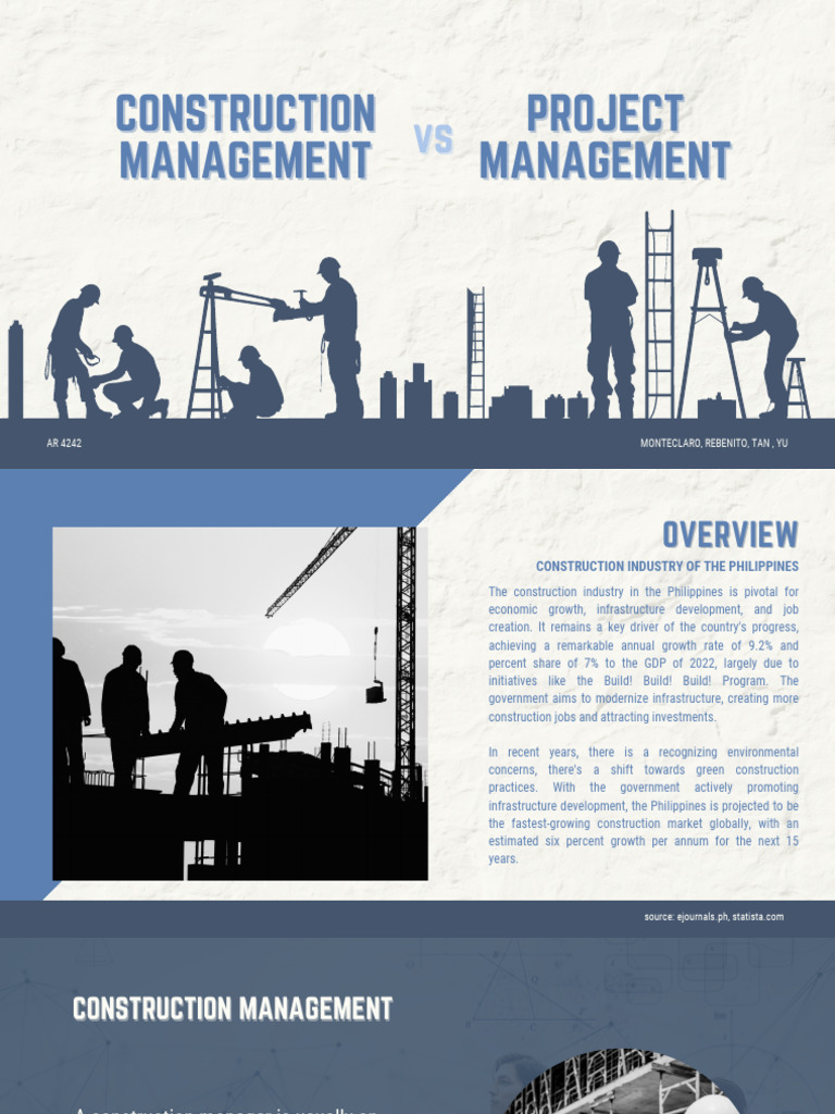 Construction vs Project Management Explained | PDF | Construction ...