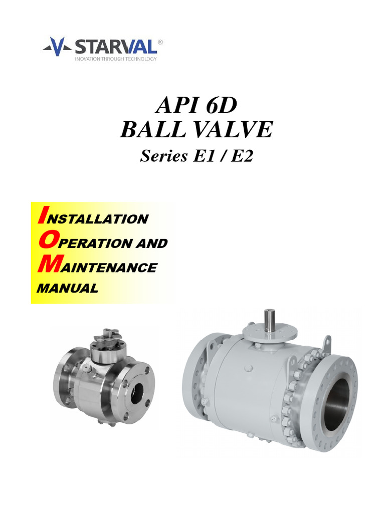 Ball Valve Installation & Maintenance Guide | PDF | Valve | Mechanical ...