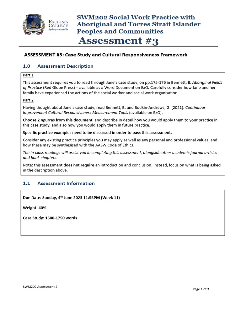 Cultural Responsiveness in Social Work | PDF | Career & Growth