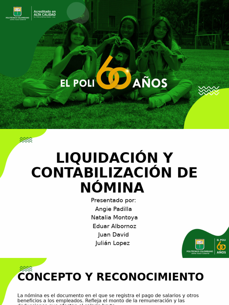Liquidación y Contabilización de Nómina | PDF | Salario | Estado financiero