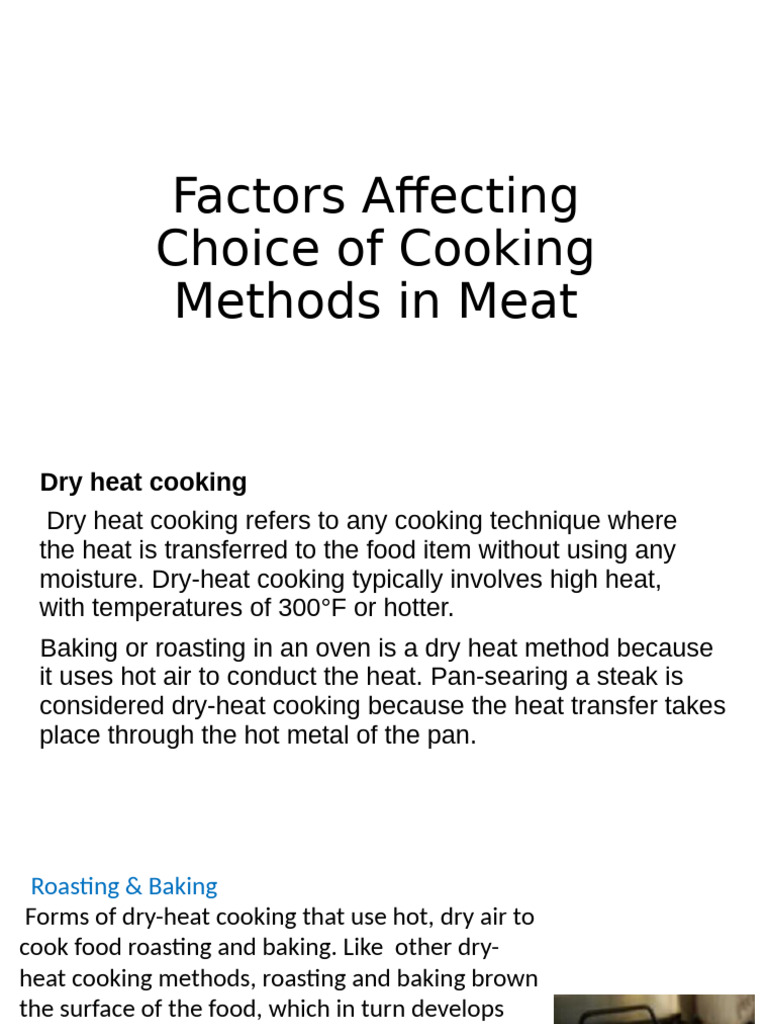 Cooking Methods for Meat Preparation | PDF | Grilling | Cooking