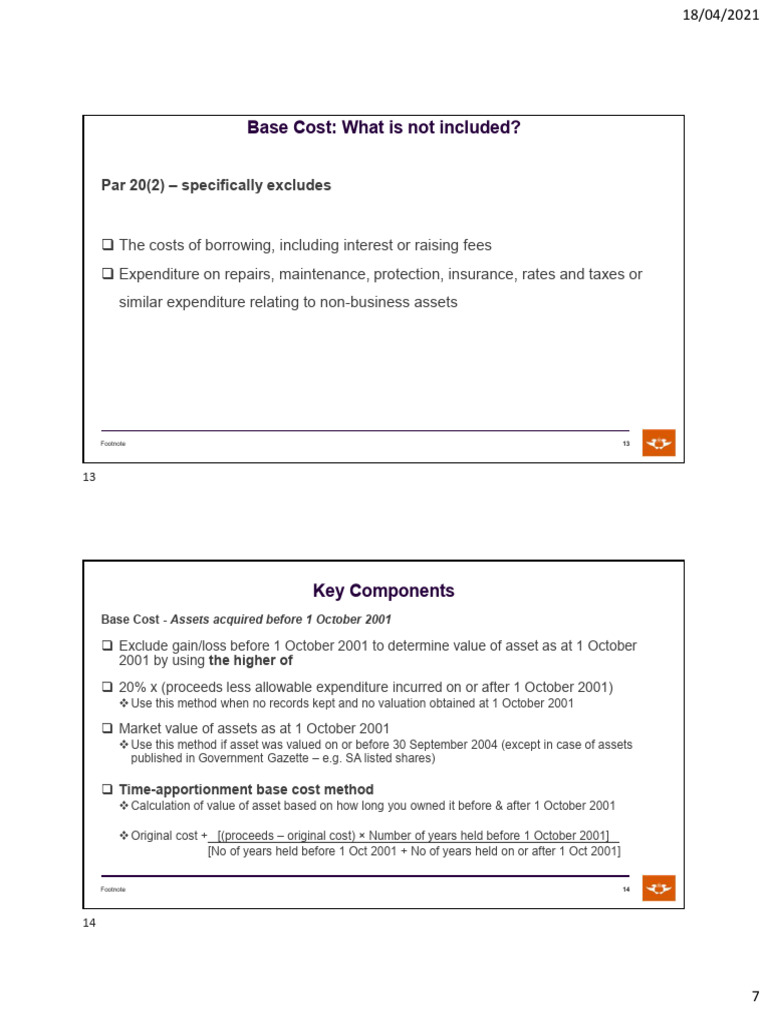 Base Cost | PDF