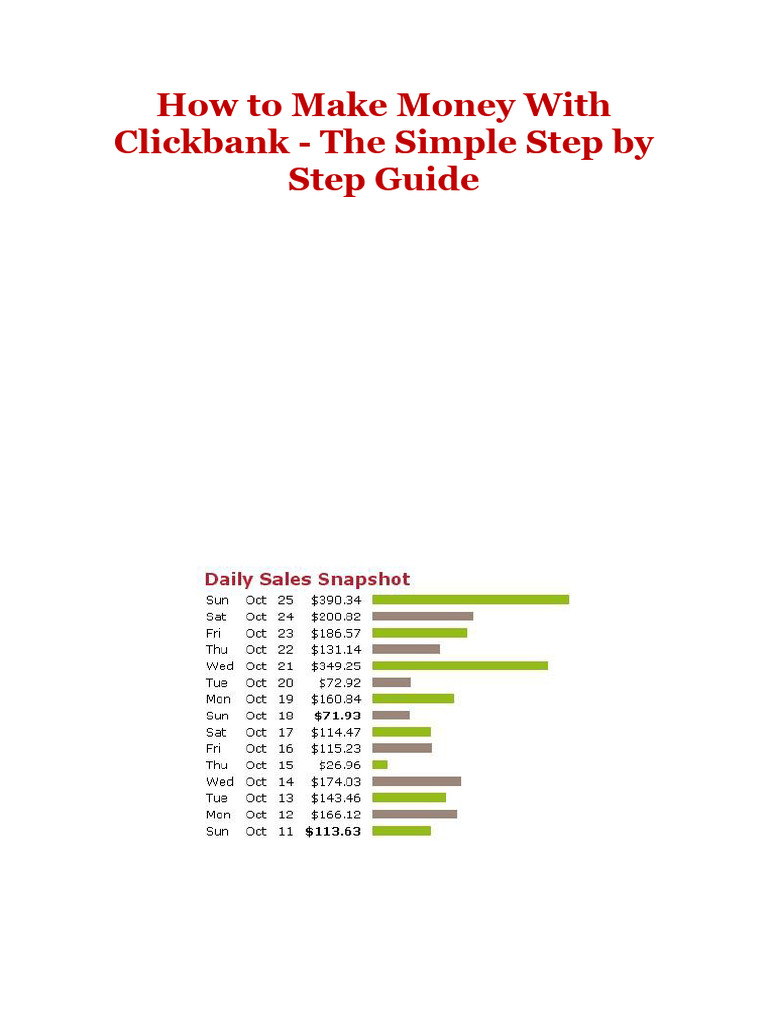 Clickbank Money-Making Guide | PDF | Cyberspace | Web 2.0
