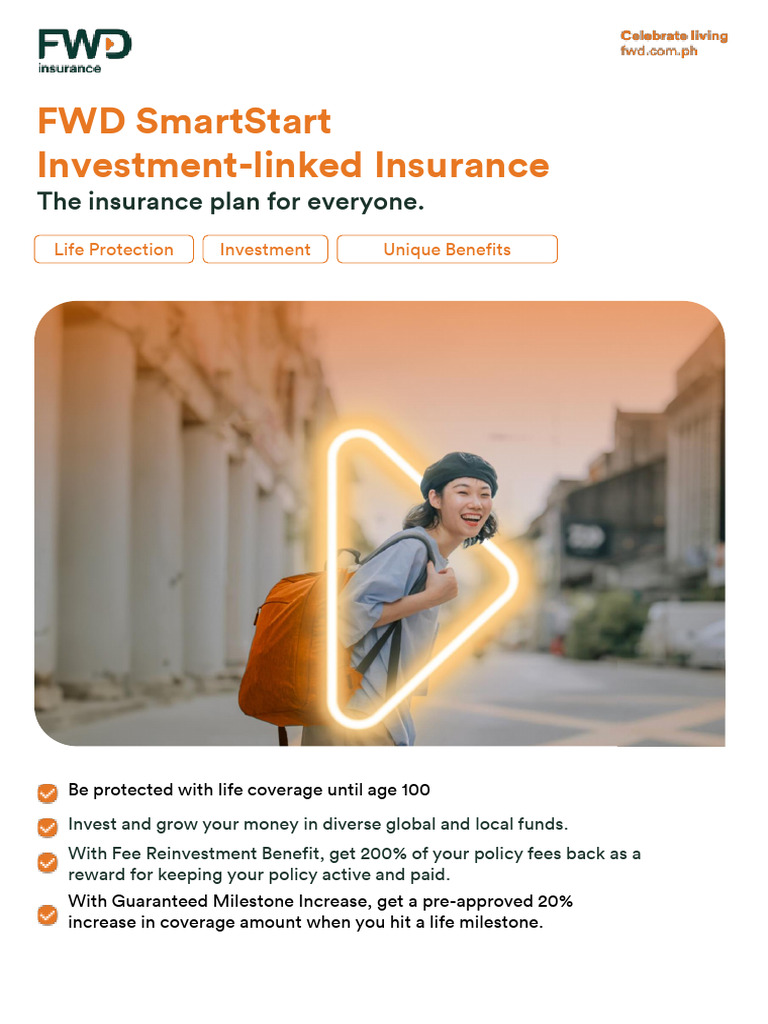 FWD SmartStart: Investment-Linked Insurance | PDF | Insurance | Life ...