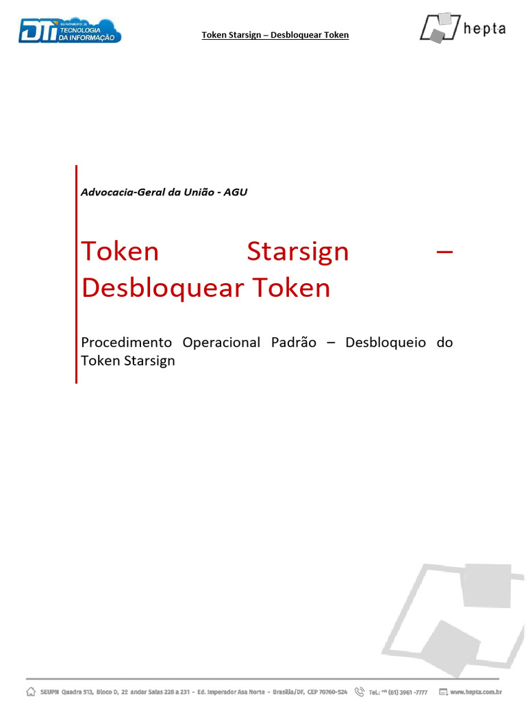 POP436 - Token Starsign - Desbloquear Token | PDF | Ciência da Computação |  Segurança de computadores