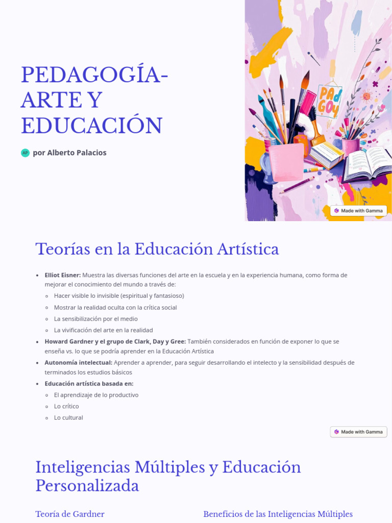 Pedagogia Arte y Educacion | PDF | Educación en artes visuales ...