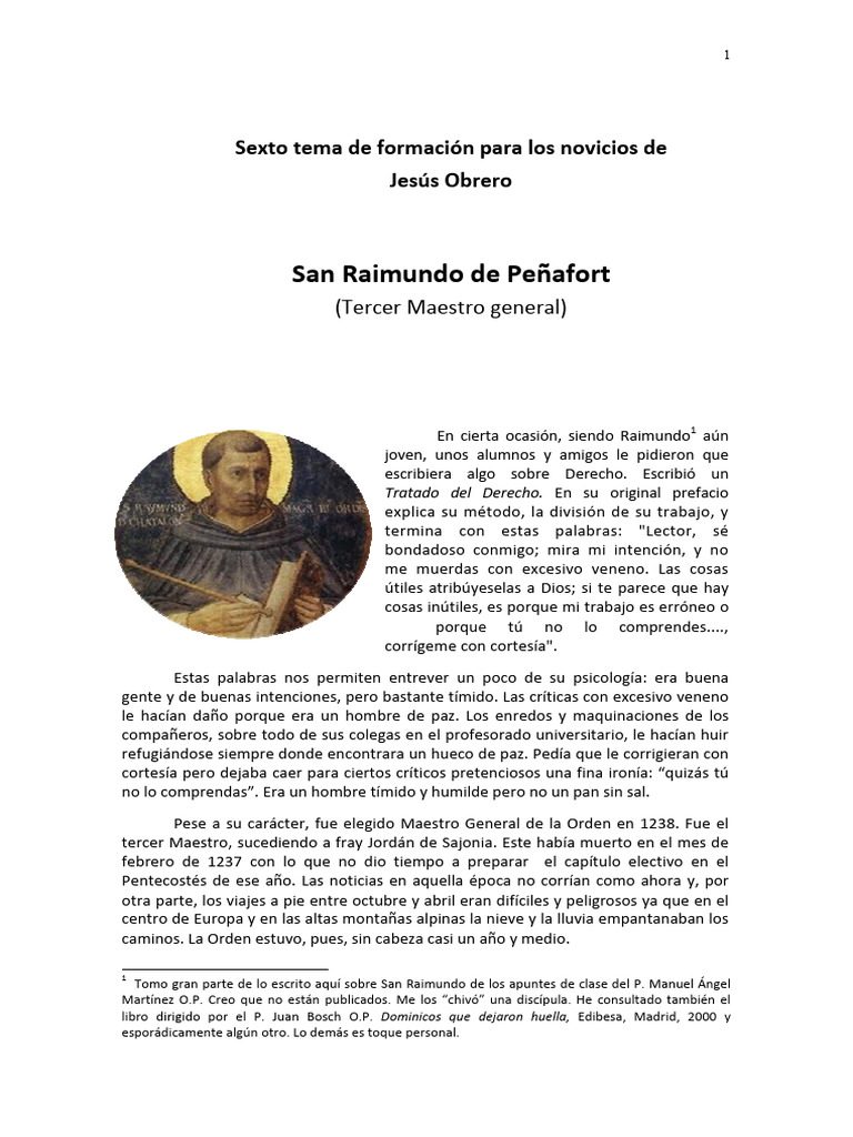 San Raimundo de Penafort | PDF | Papa | Orden dominicana