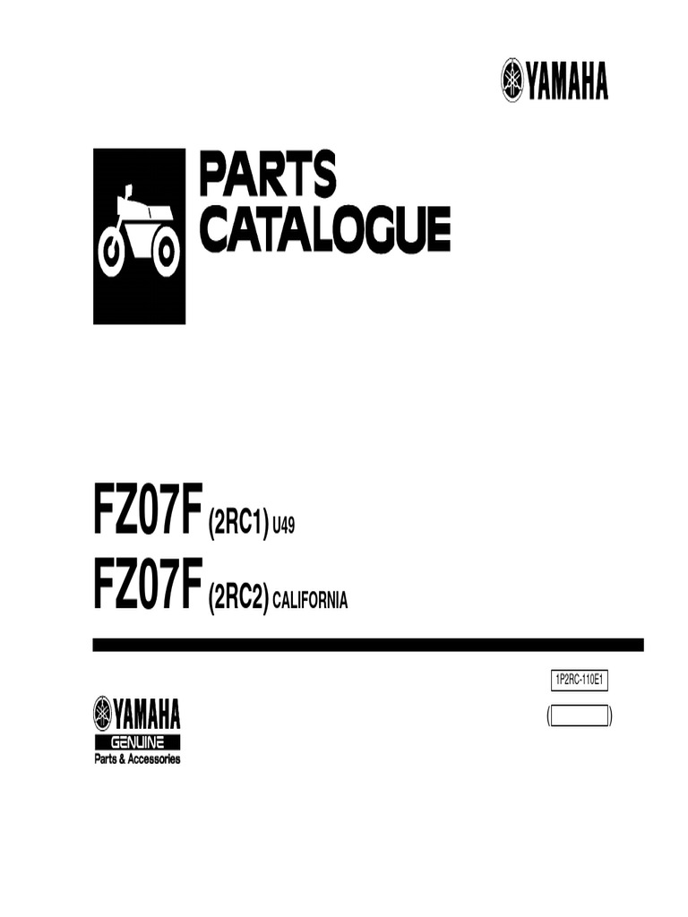 mt07料號 | PDF | Vehicle Parts | Engines