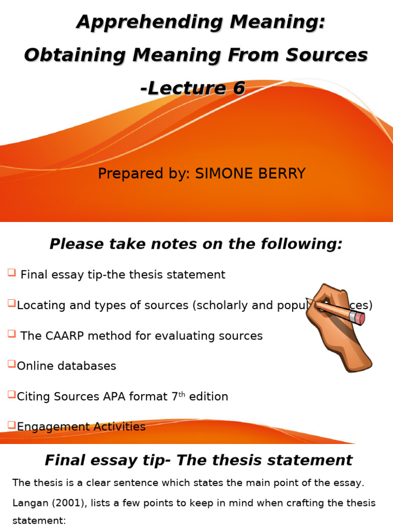 Documenting Sources (3) | PDF | Essays | Apa Style