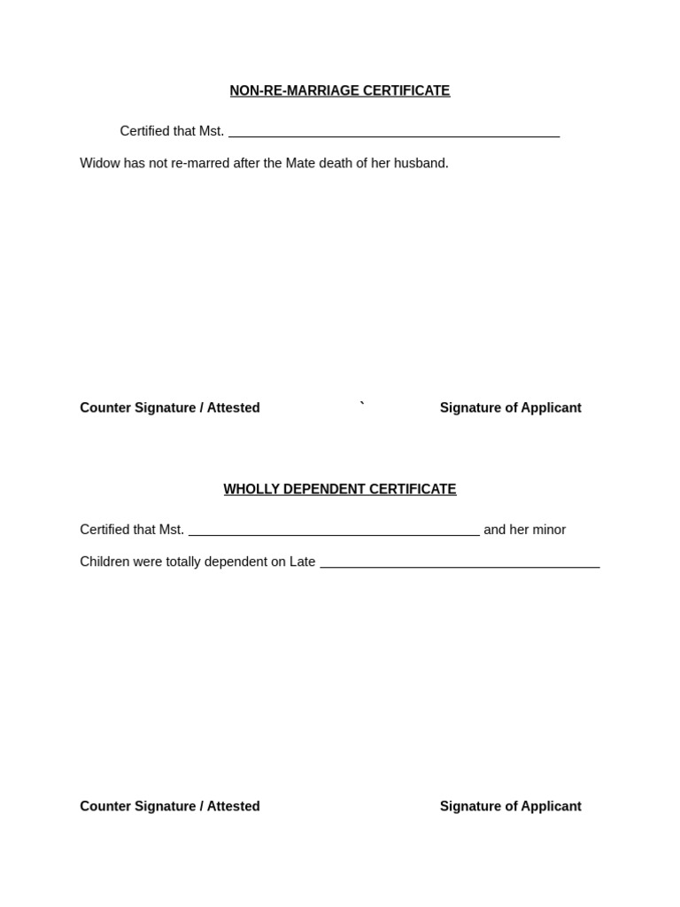 non-re-marriage-certificate-pdf