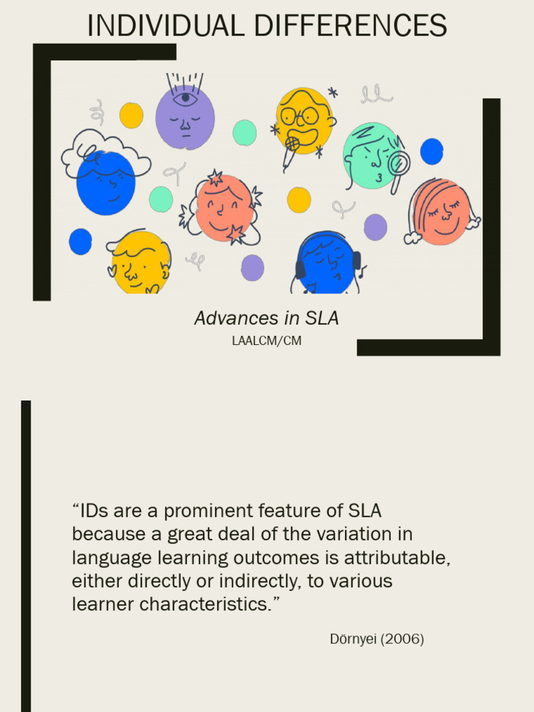 2.individual Differences | PDF | Motivational | Motivation