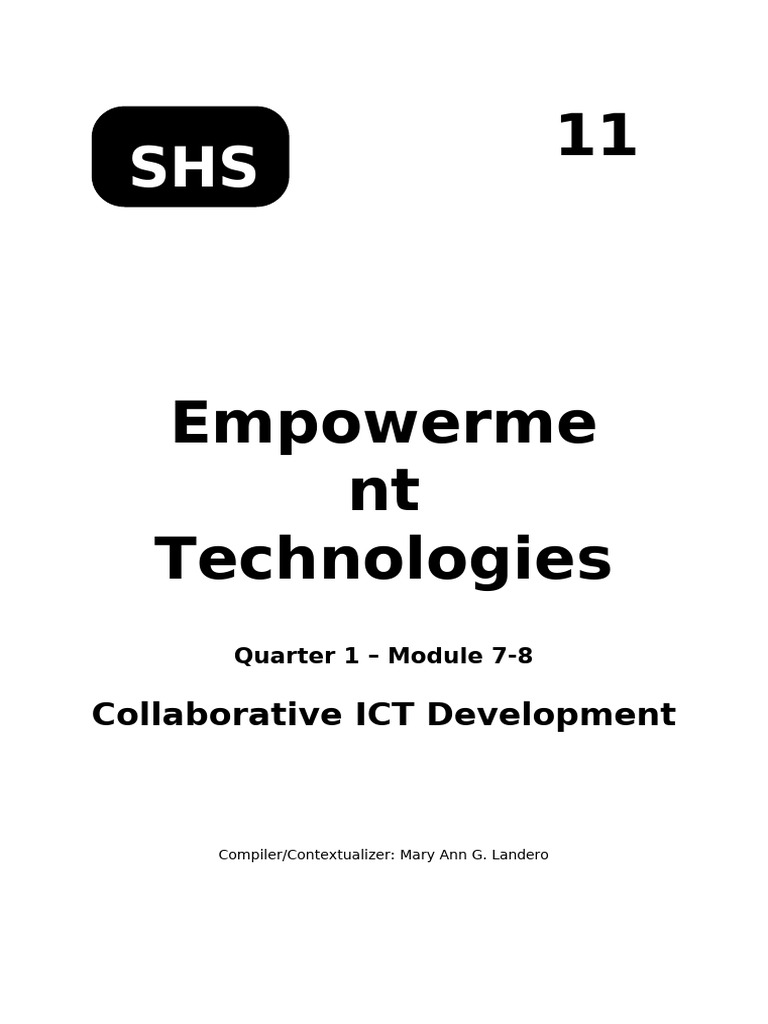 Collaborative ICT Development Guide | PDF | Msn | Educational Technology