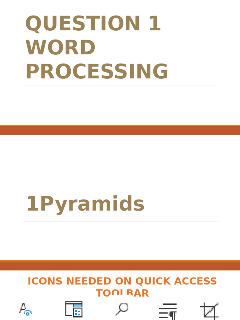 Word Processing Guidelines for Pyramids | PDF
