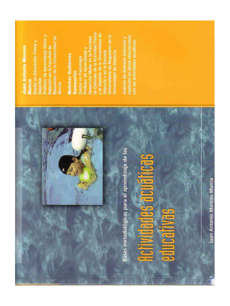 Bases Metodol+ Gicas para El Aprendizaje de Las Actividades Acu+íticas ...