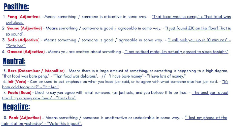 British Education Slang Guide Pdf