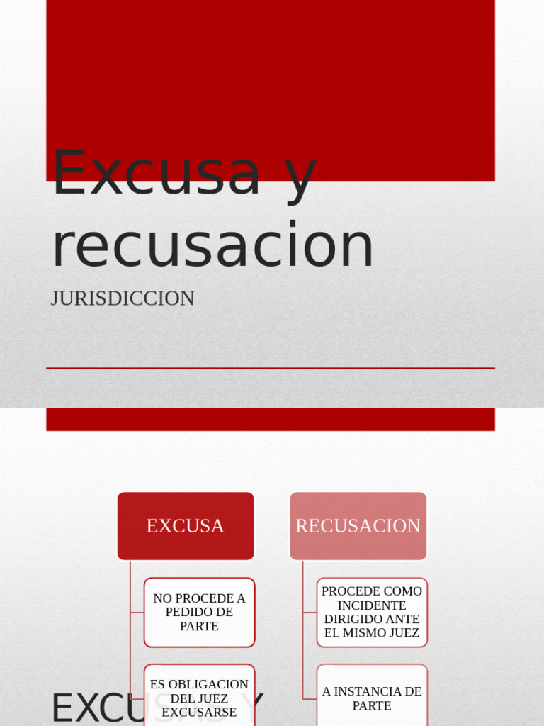 Excusa y Recusacion 2 | PDF