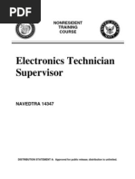 US Navy Course NAVEDTRA 14347 - Electronics Technician Supervisor