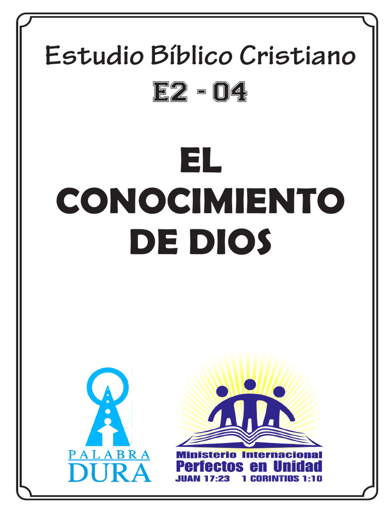 Conociendo a Dios en la Vida Cristiana | PDF | Amor | Evangelios