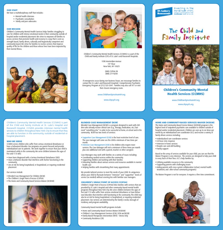 NYC Children's Mental Health Services Guide | PDF | Community Mental ...