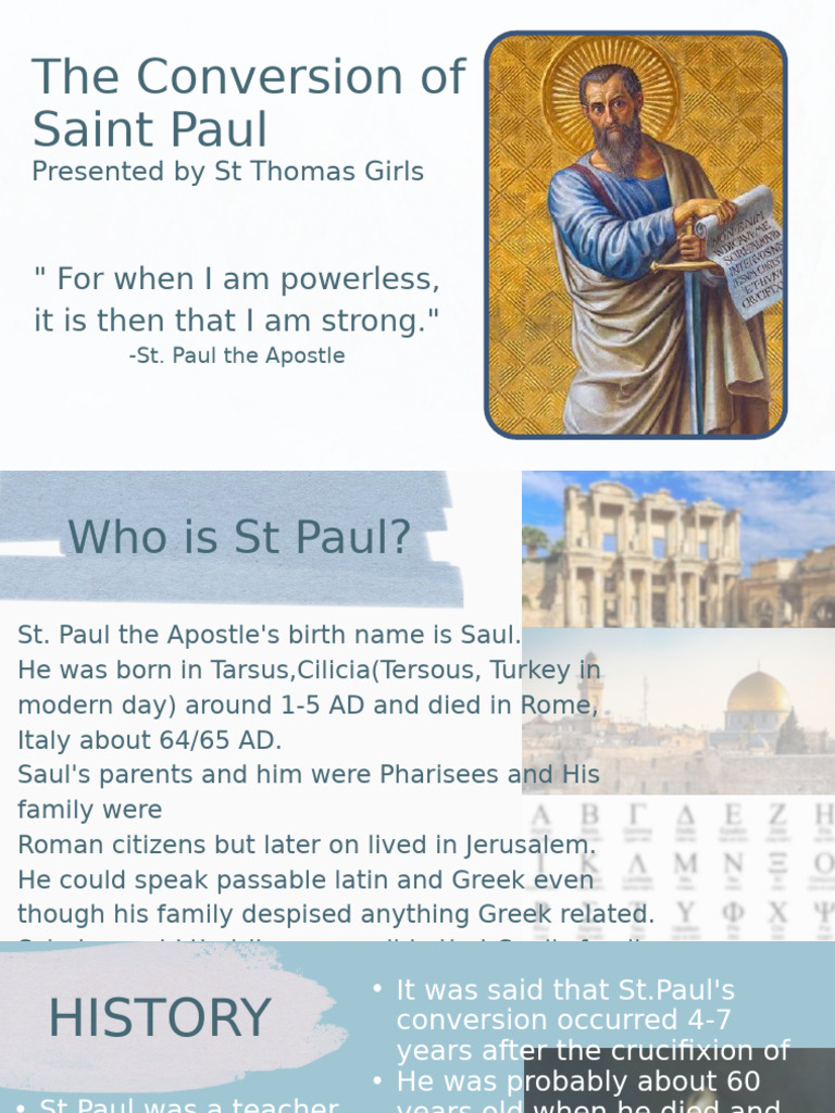 The Conversion and Legacy of St. Paul | PDF | Paul The Apostle | Jesus