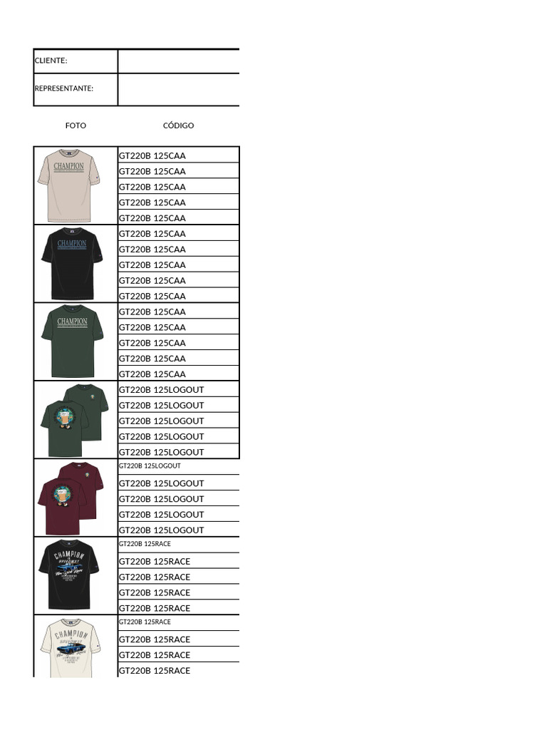 Client Product Codes List | PDF | Home & Garden