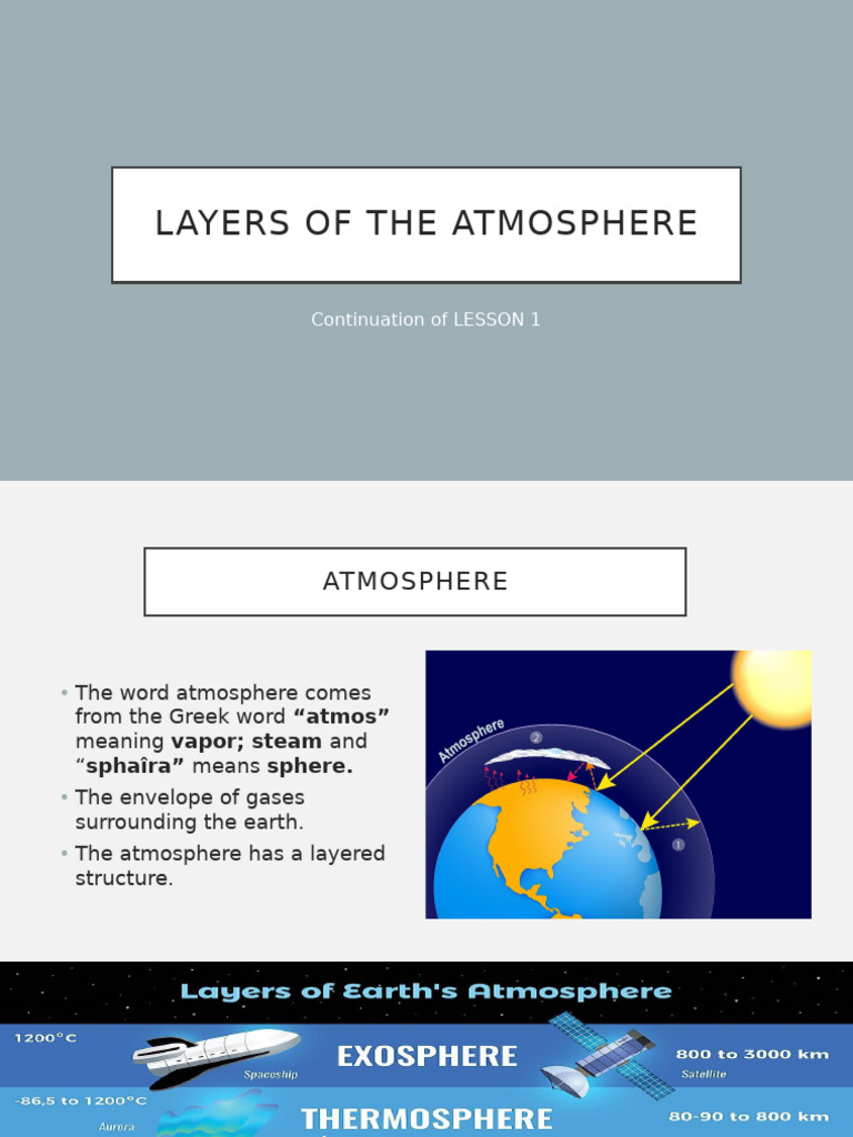 Layers of The Atmosphere | PDF | Atmosphere Of Earth | Atmosphere