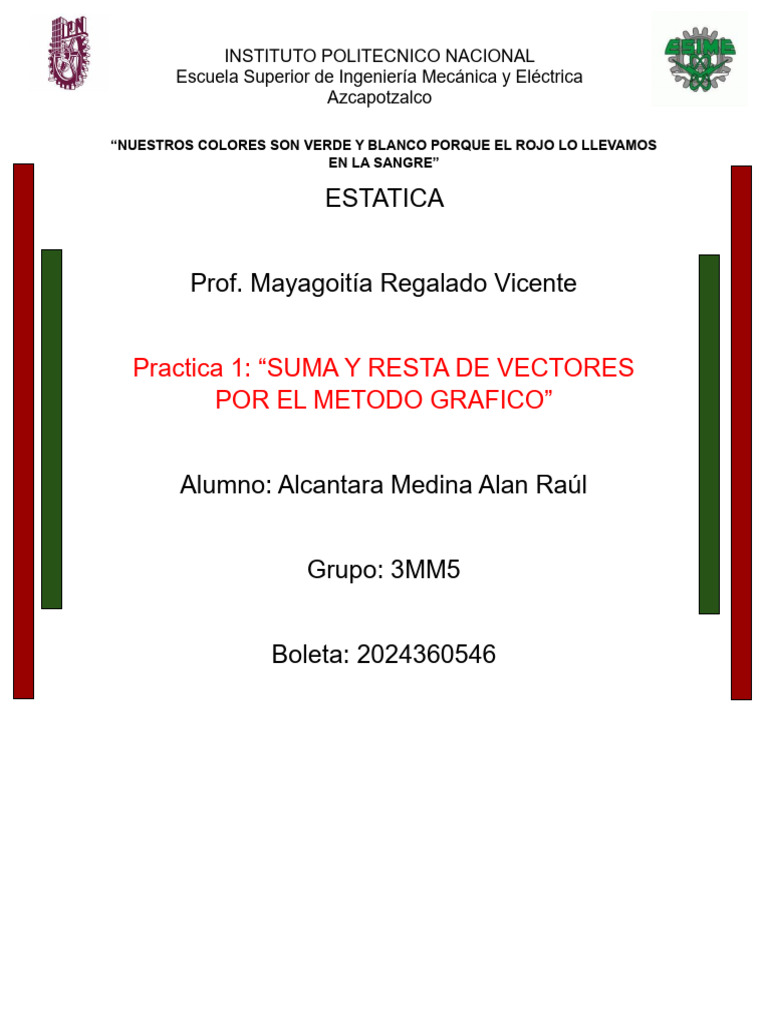Suma y Resta de Vectores Gráficamente | PDF | Vector Euclidiano ...
