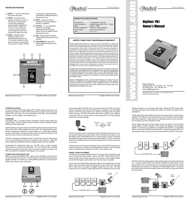 Home HTTPD Data Media-Data C Manual-Bigshot-Pb1 | PDF | Amplifier ...